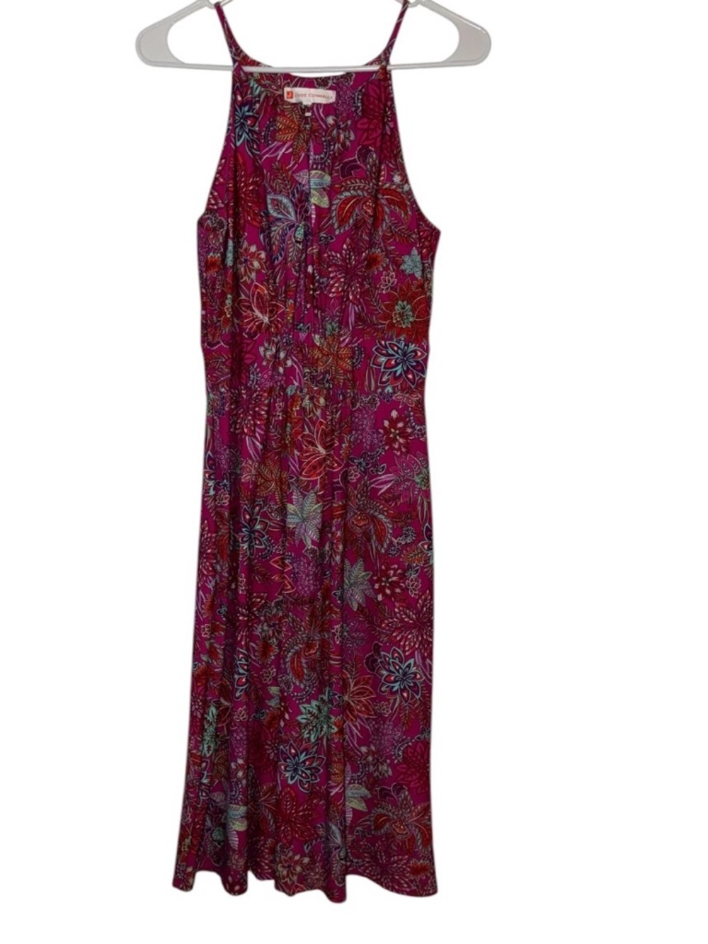 Jude Connally Pink and Red Floral Dress